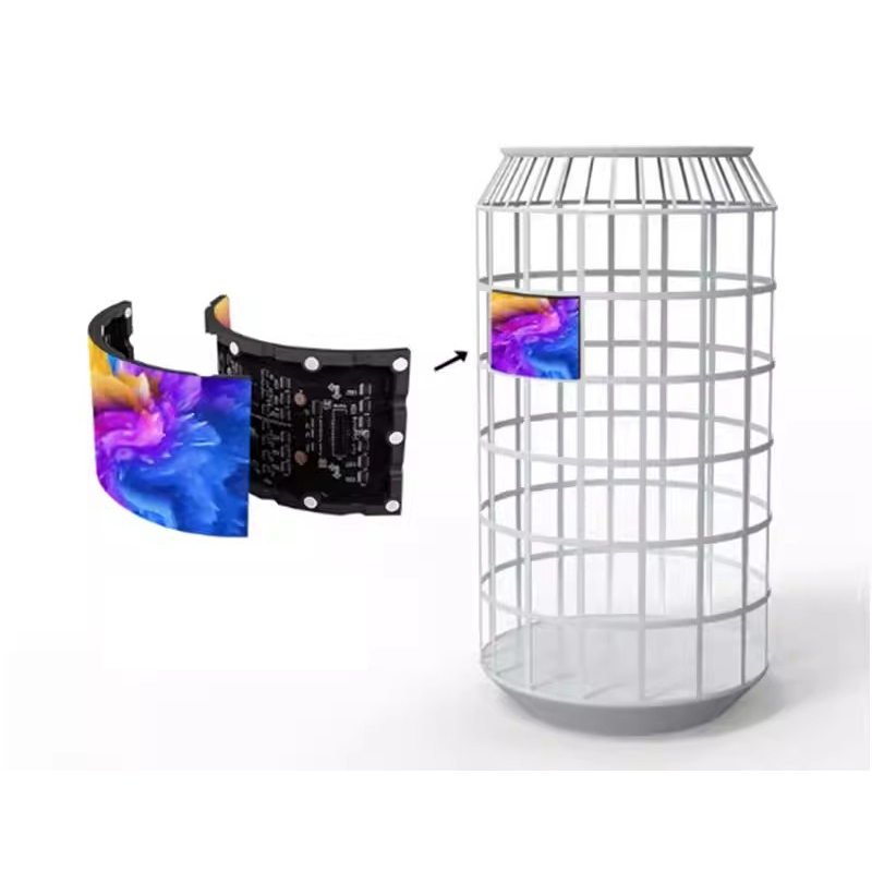 Can-shaped display 2